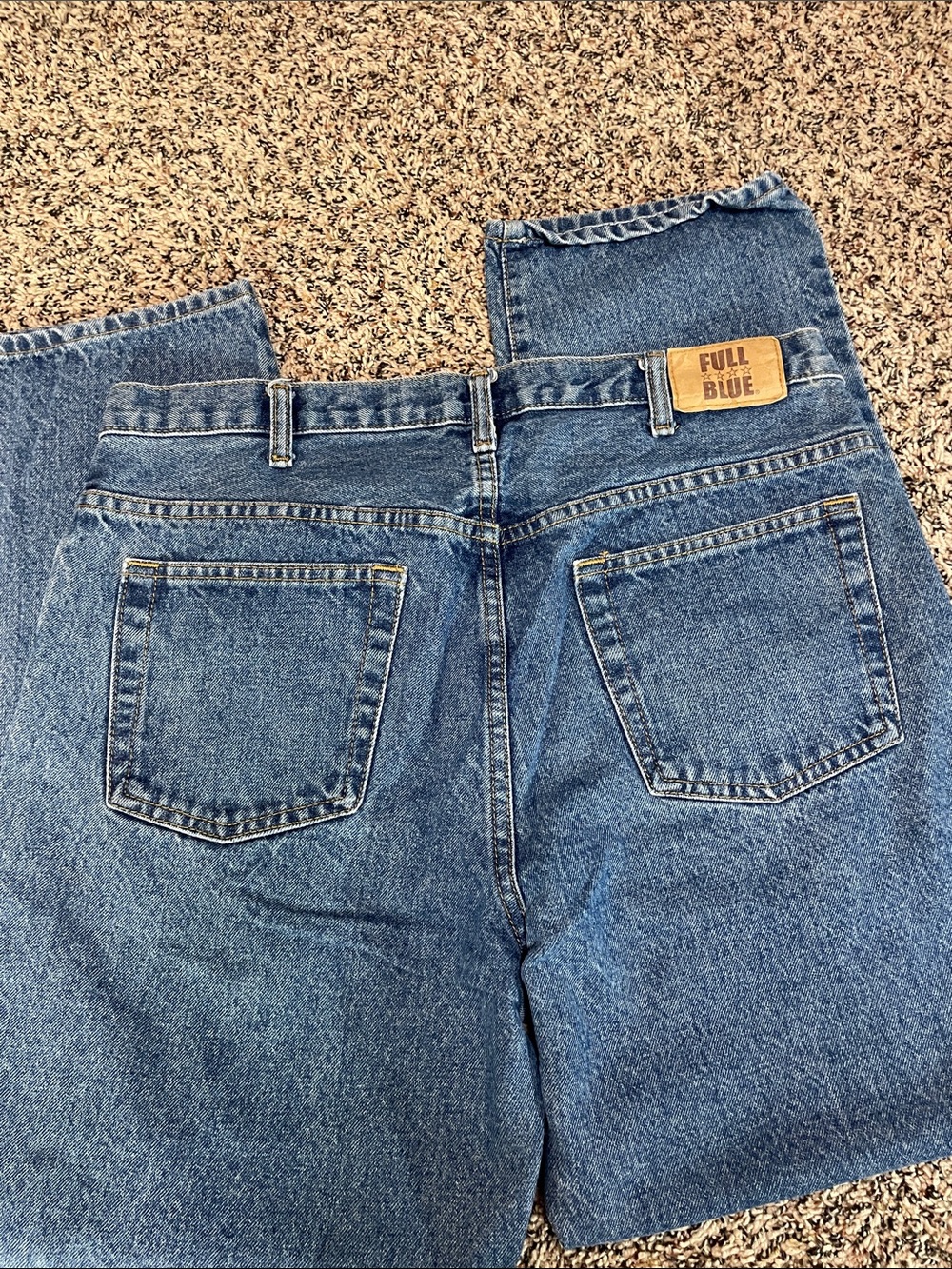 Classic Men's Blue Straight-Leg Work Jeans Size 36X30 | EUC - Picture 4 of 6
